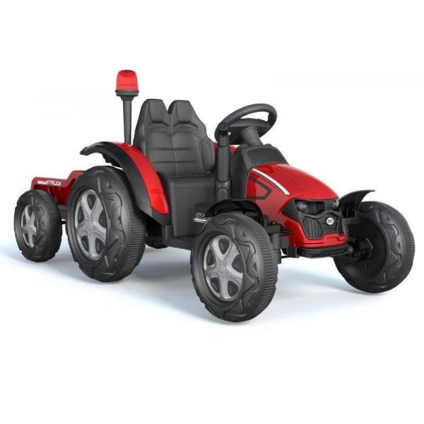 Ηλεκτροκίνητο Παιδικό Τρακτέρ 12V Με Trailer σε Κόκκινο χρώμα 3185900
