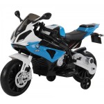 Ηλεκτροκίνητη Μηχανή BMW RR Licensed original 12V Λευκό - Μπλε 528568