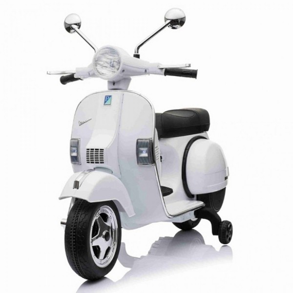 Ηλεκτροκίνητη Παιδική Vespa Licensed Piaggio Vintage 12V Λευκή PX150