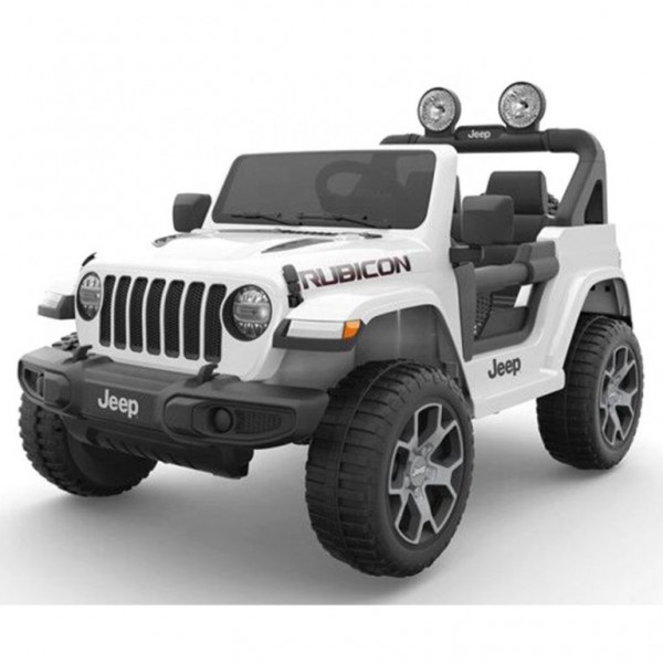 Ηλεκτροκίνητο Παιδικό Αυτοκίνητο Licensed Wrangler Rubicon Διθέσιο 12v Λευκό 395