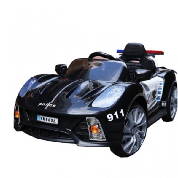 Ηλεκτροκίνητο Παιδικό Αυτοκίνητο Αστυνομίας-Περιπολικό 12V Μαύρο 909919