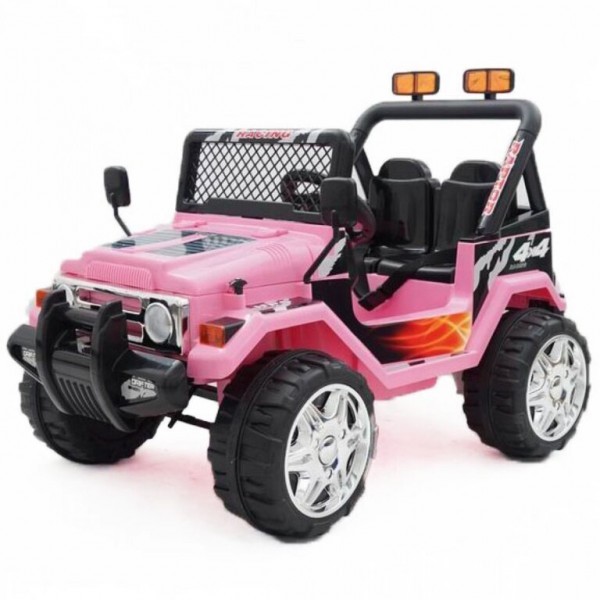 Ηλεκτροκίνητο Παιδικό Αυτοκίνητο Διθέσιο- Jeep τύπου Wrangler 12V Ροζ BJ618