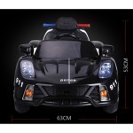 Ηλεκτροκίνητο Παιδικό Αυτοκίνητο Αστυνομίας-Περιπολικό 12V Μαύρο 909919