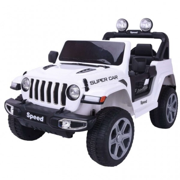 Ηλεκτροκίνητο παιδικό αυτοκίνητο τύπου Jeep Wrangler Rubicon 12V σε Λευκό 3930053