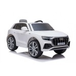 New Edition Ηλεκτροκίνητο Παιδικό Αυτοκίνητο AUDI Q8 License με δερμάτινο κάθισμα και ελαστικά 12V R/C Λευκό BJQ82066