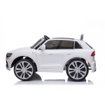 New Edition Ηλεκτροκίνητο Παιδικό Αυτοκίνητο AUDI Q8 License με δερμάτινο κάθισμα και ελαστικά 12V R/C Λευκό BJQ82066