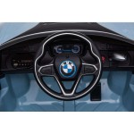 New Edition Ηλεκτροκίνητο Παιδικό Αυτοκίνητο Licensed BMW I8 με δερμάτινο κάθισμα και ελαστικά 12V Μπλε Ε1001