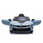 New Edition Ηλεκτροκίνητο Παιδικό Αυτοκίνητο Licensed BMW I8 με δερμάτινο κάθισμα και ελαστικά 12V Μπλε Ε1001