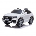 New Edition Ηλεκτροκίνητο Παιδικό Αυτοκίνητο AUDI Q8 License με δερμάτινο κάθισμα και ελαστικά 12V R/C Λευκό BJQ82066