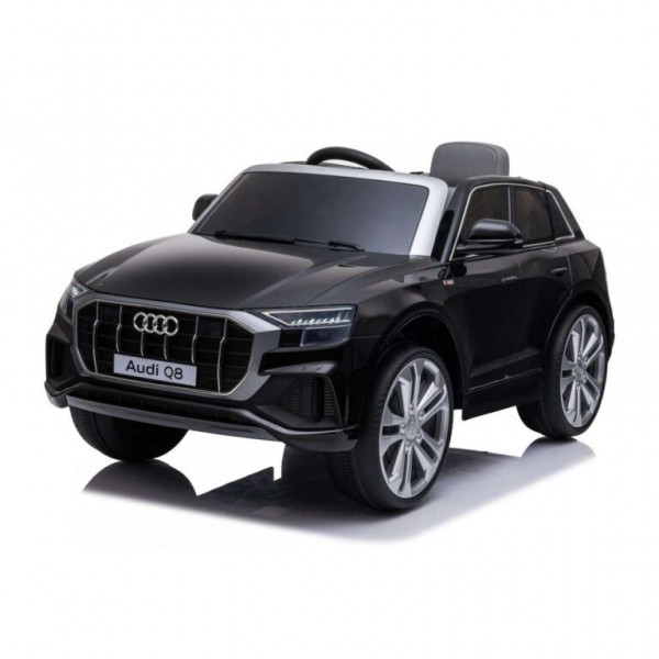 New Edition Ηλεκτροκίνητο Παιδικό Αυτοκίνητο AUDI Q8 License με δερμάτινο κάθισμα και ελαστικά 12V R/C Μαύρο BJQ82066